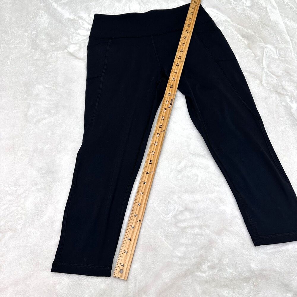 X By Gottex Women's Black Slip Pocket Nylon & Spandex Capri Leggings Size M - Picture 8 of 9